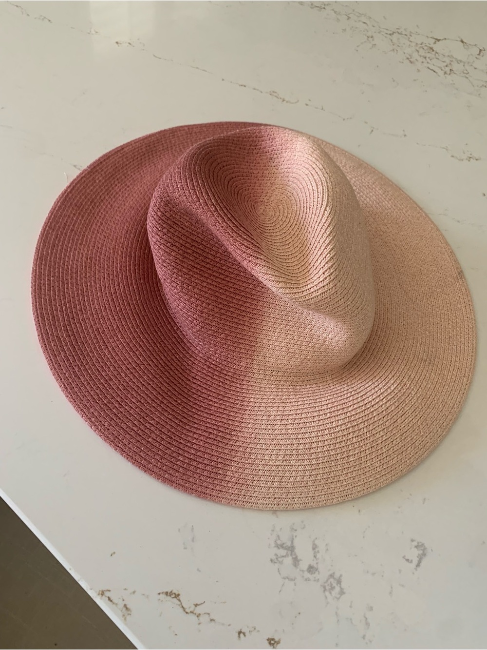 EUGENIA KIM Emmanuelle Dip-Dyed Straw Fedora with Black Ribbon